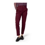 Polyester Spandex Cigarette Pants Collection Street One , Red , Dames