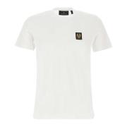 Wit Katoenen T-Shirt met Phoenix Logo Belstaff , White , Heren