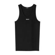 Sleeveless Tops Versace , Black , Heren