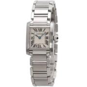 Pre-owned Stainless Steel watches Cartier Vintage , Gray , Dames