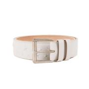 Pre-owned Leather belts Jimmy Choo Pre-owned , Beige , Heren