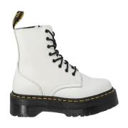 Witte Veterschoenen voor de Enkel Dr. Martens , White , Dames