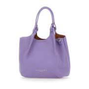 Paarse Leren Dua Handtas Lavendel Gianni Chiarini , Purple , Dames