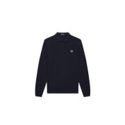 Lange mouw poloshirt Fred Perry , Blue , Heren