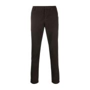 Chinos Gaubert 718 Stijlvolle Broek Dondup , Brown , Heren