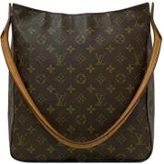 Pre-owned Fabric louis-vuitton-bags Louis Vuitton Vintage , Brown , Da...