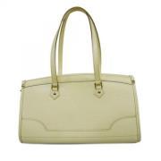 Pre-owned Leather louis-vuitton-bags Louis Vuitton Vintage , White , D...