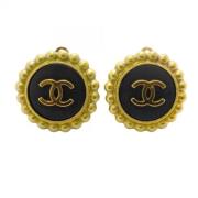 Pre-owned Yellow Gold chanel-jewelry Chanel Vintage , Black , Dames