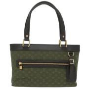 Pre-owned Canvas louis-vuitton-bags Louis Vuitton Vintage , Green , Da...