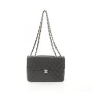 Pre-owned Leather chanel-bags Chanel Vintage , Black , Dames