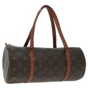 Pre-owned Canvas handbags Louis Vuitton Vintage , Brown , Dames