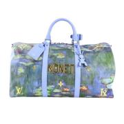 Pre-owned Leather handbags Louis Vuitton Vintage , Blue , Dames