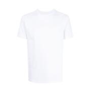 Wit Katoenen Crew-Neck T-Shirt Emporio Armani , White , Heren