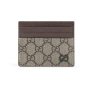 Ebony Acero Kaarthouder Gucci , Beige , Heren