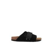 Kyoto Nubuck Sandalen Birkenstock , Black , Dames