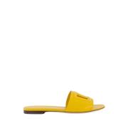 Platte slides voor dames Dolce & Gabbana , Yellow , Dames