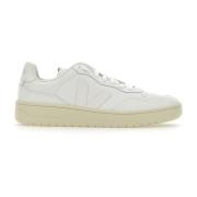 Witte Herensneakers Leer Katoen Veja , White , Heren