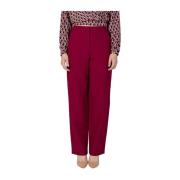 Bordeaux Palazzo Broek Herfst/Winter Collectie Vila , Red , Dames