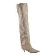 Beige Stiletto Enkellaarsjes Puntige Neus Patrizia Pepe , Beige , Dame...