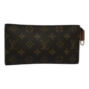 Pre-owned Canvas pouches Louis Vuitton Vintage , Brown , Dames