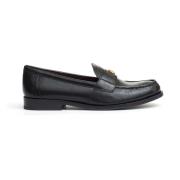 Zwarte Logo Loafer Schoenen Tory Burch , Black , Dames