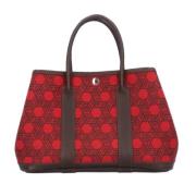 Pre-owned Canvas handbags Hermès Vintage , Red , Dames