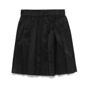 Geplooide Zwarte Rok Elastische Taille Simone Rocha , Black , Dames