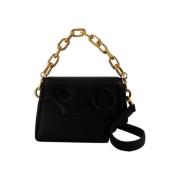 Leather handbags Off White , Black , Dames