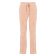 Fluwelen broek met trekkoord en zakken Juicy Couture , Beige , Dames