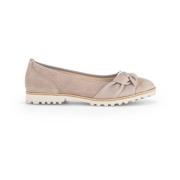 Zand suède ballerina flats Gabor , Beige , Dames