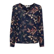 Amber Blouse Top met V-Hals Kaffe , Multicolor , Dames