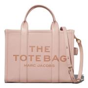 Poederroze Leren Tote Tas Marc Jacobs , Pink , Dames