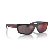 Sport OPS Spiegel Zonnebril Prada , Black , Heren