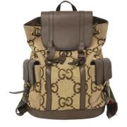 Pre-owned Canvas shoulder-bags Gucci Vintage , Brown , Dames