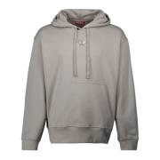 Grijze Hoodie Lente-Zomer 2025 Diesel , Gray , Heren