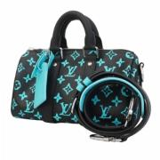 Pre-owned Fabric louis-vuitton-bags Louis Vuitton Vintage , Blue , Dam...