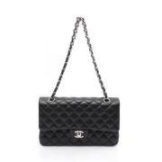 Pre-owned Leather chanel-bags Chanel Vintage , Black , Dames