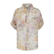 Gerolde Mouw Crush Shirt Zimmermann , Multicolor , Dames