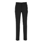 Klassieke Wol Zijden Broek Fendi , Black , Heren