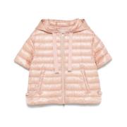 Perzikroze capuchonrits jas Herno , Pink , Dames