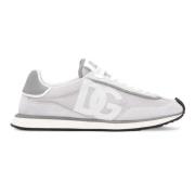 Grijze en witte sneakers Dolce & Gabbana , Gray , Heren