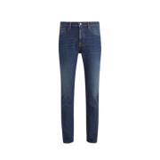 Reguliere Gewassen Denim Jeans Belstaff , Blue , Heren