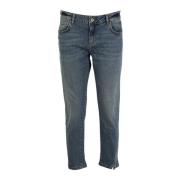 Skinny Cropped Jeans voor vrouwen Fracomina , Blue , Dames