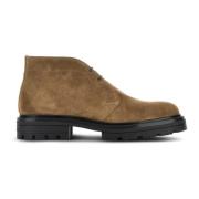 Bruine Suède Sneakers met zachte binnenzool Hogan , Brown , Heren