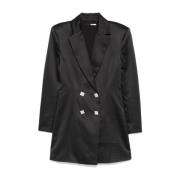 Grijs Pinstripe Blazer Jurk Rotate Birger Christensen , Black , Dames