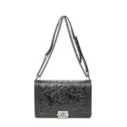 Pre-owned Leather chanel-bags Chanel Vintage , Black , Dames