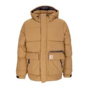 Bruine Donsjas met Verstelbare Capuchon Carhartt Wip , Brown , Heren