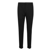 Zwarte Slim Chino Broek Dondup , Black , Heren