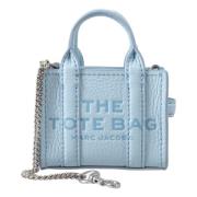 Metallic Mini Tote Charm Marc Jacobs , Blue , Dames