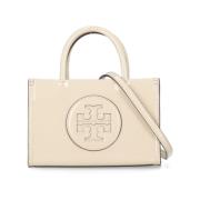 Synthetisch leren damestas met handvatten Tory Burch , Beige , Dames